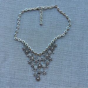 Brighton Stunning ARCTICA NWT $168 Crystal Snowflake Bib Statement Necklace
